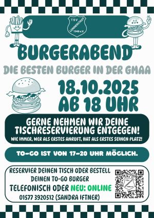 TSV Lonnerstadt 1948 e.V. - Burgerabend 2025