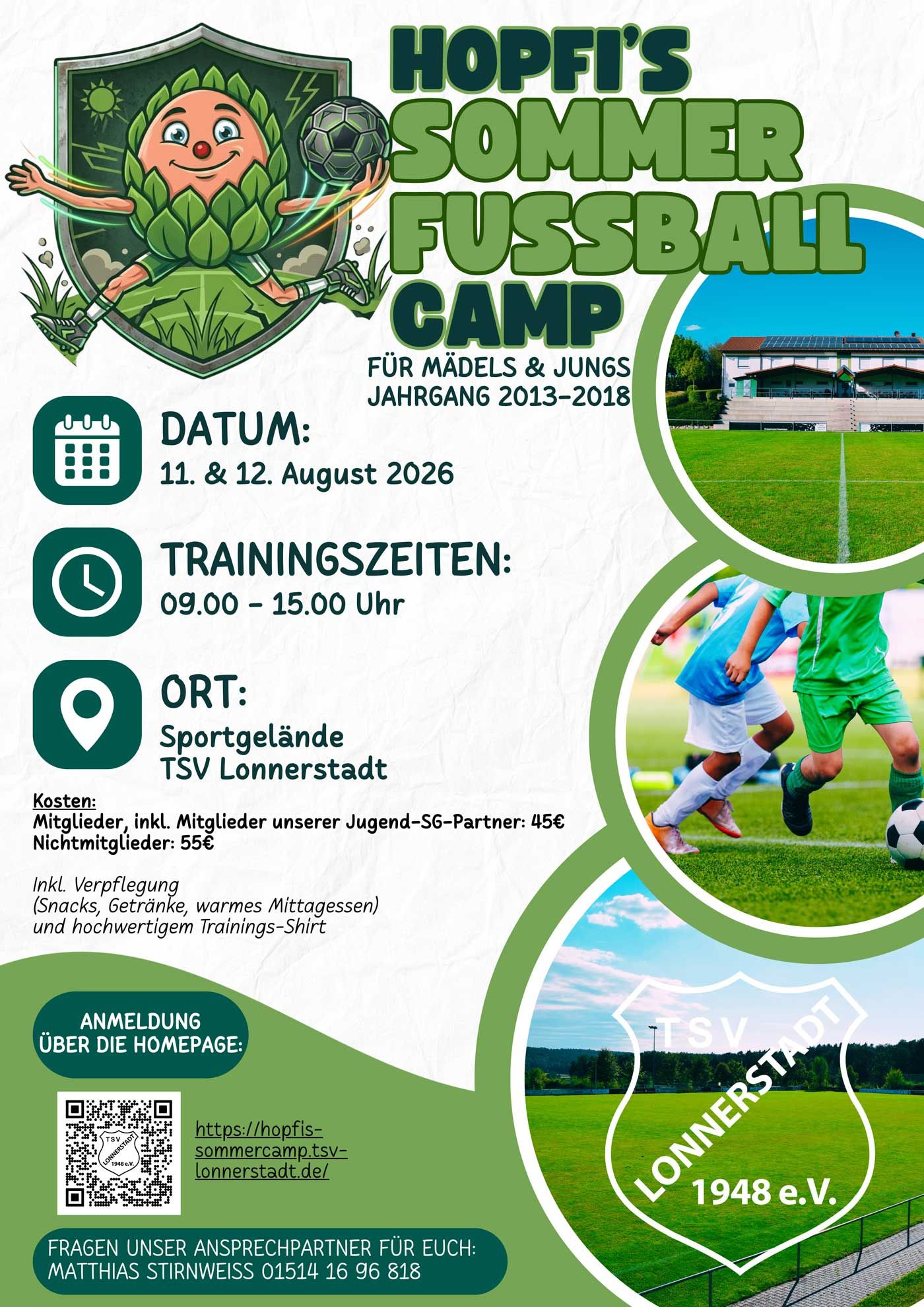 TSV Lonnerstadt Hopfis Sommer Fussball Camp 2026
