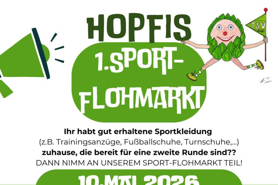 Hopfis 1. Sport-Flohmarkt beim TSV Lonnerstadt