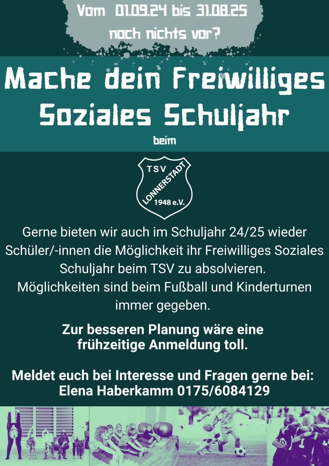 Mache Dein Freiwilliges Soziales Schuljahr beim TSV