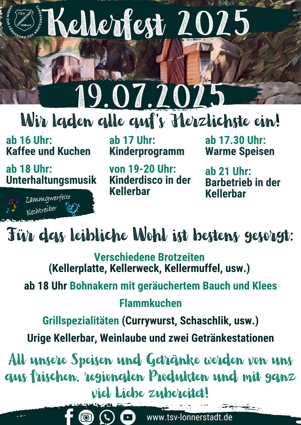 Kellerfest 2025 am 19. Juli 2025