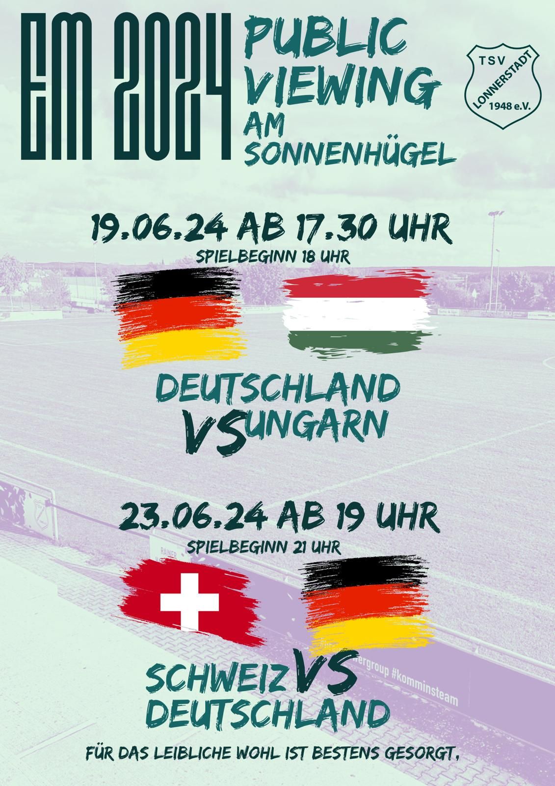 EM 2024 – Public Viewing Deutschland-Ungarn und Schweiz-Deutschland