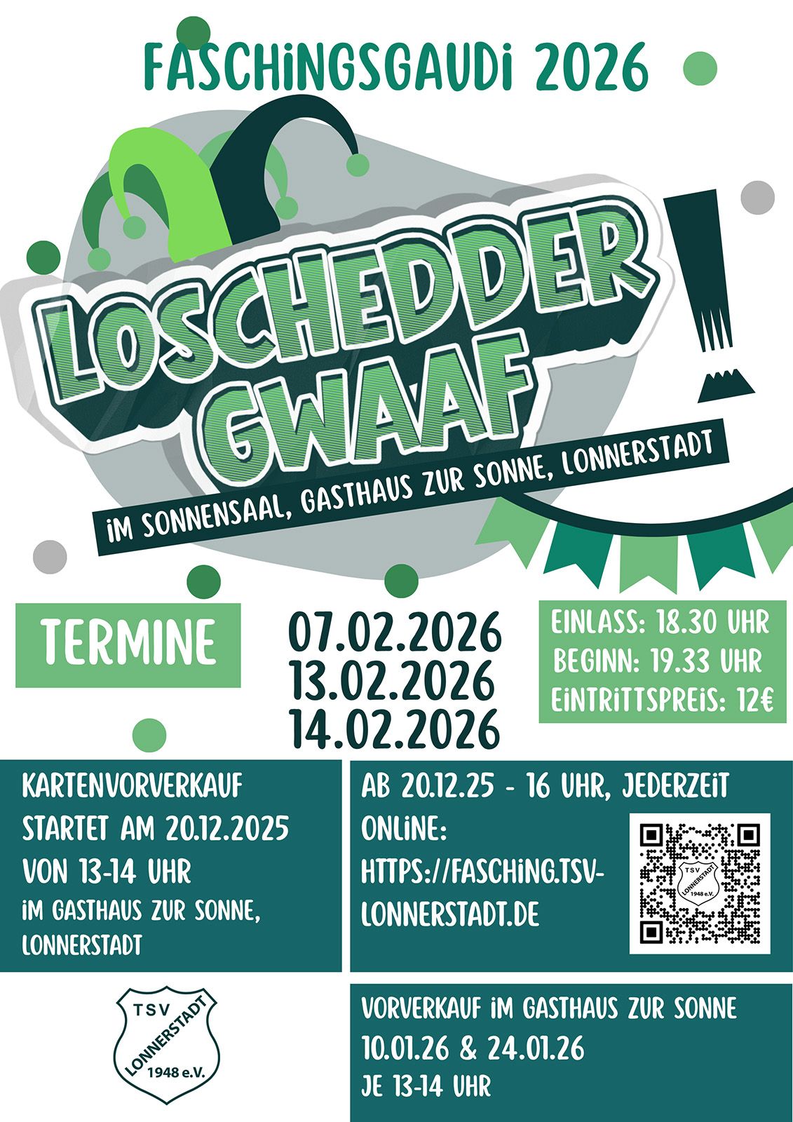 TSV Lonnerstadt - Faschingsgaudi 2026
