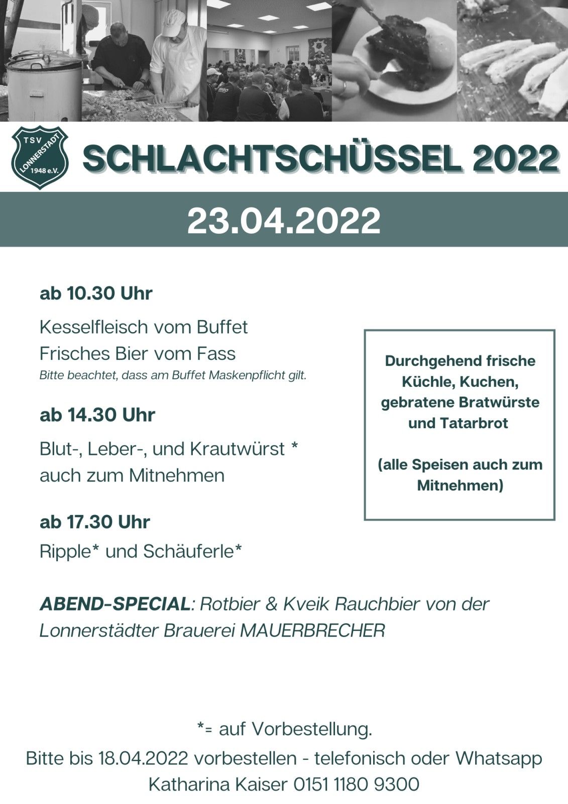 Endlich wieder Schlachtschüssel LIVE